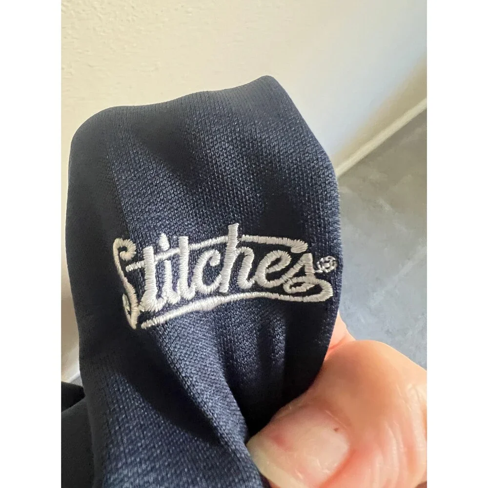 Stitches Atlanta Braves Full Zip Men's Jacket Size XL‎ Navy Embroidered